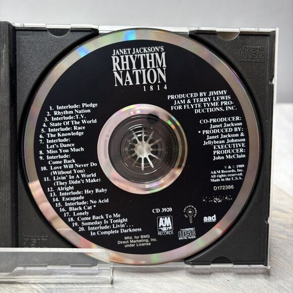Rhythm Nation 1814 - Audio CD By Janet Jackson - 1989 - Picture 4 of 4
